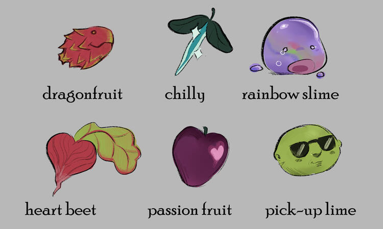 Ingredient asset concept work